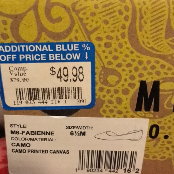 MIX 6 CAMO PRINTED CANVAS. STYLE M6- FABIENNE. SIZE 6.5. With the original box. - Picture 10 of 13